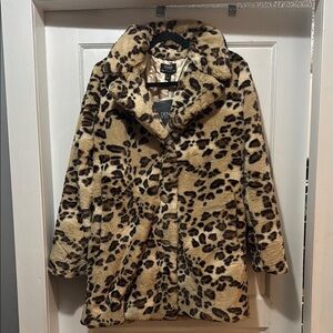 Tan and Brown Teddy Jacket Plush Comfort